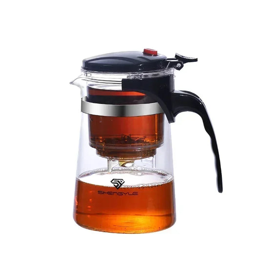 Glass Teapot with Infuser | Heat-Resistant Glass Kettle for Loose Leaf & Herbal Tea