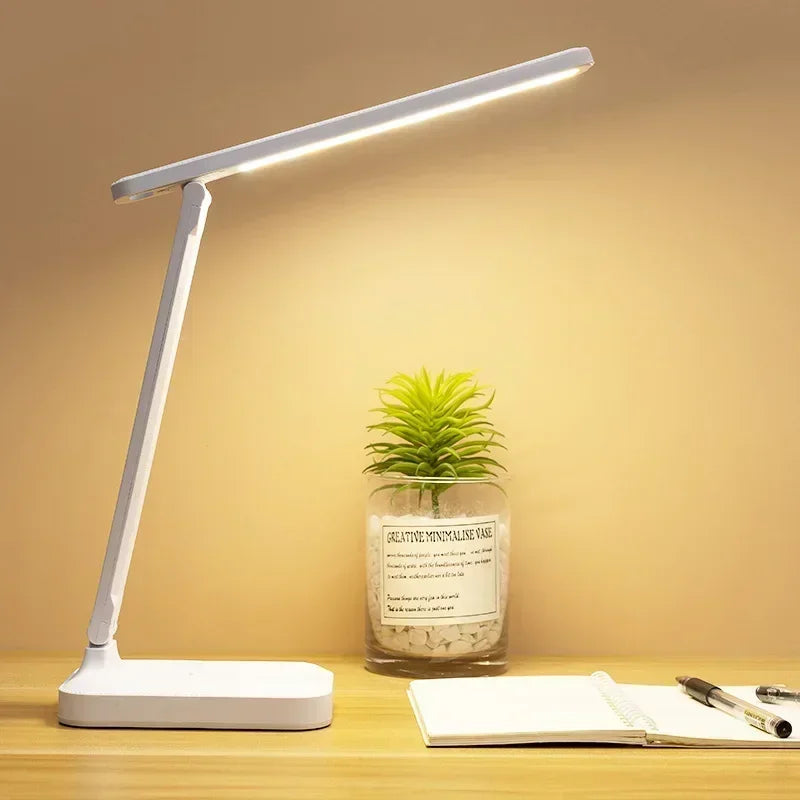 LED Touch Desk Lamp – Rechargeable Dimmable Table Light with 3 Colour Modes