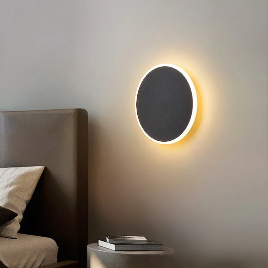 Nordic Round LED Wall Lamp – Minimal Wall Art Light